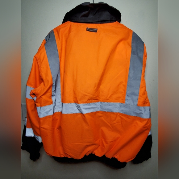 ML Kishigo Ripstop Unisex Lined Utility Bomber Jacket Size Medium - Picture 7 of 14